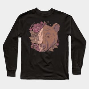 Autumn Bear Skull Long Sleeve T-Shirt